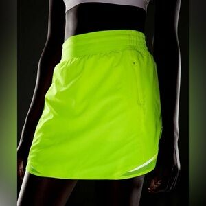 NWT Lululemon Hotty Hot High-Rise Skirt *Long| Highlight Yellow
